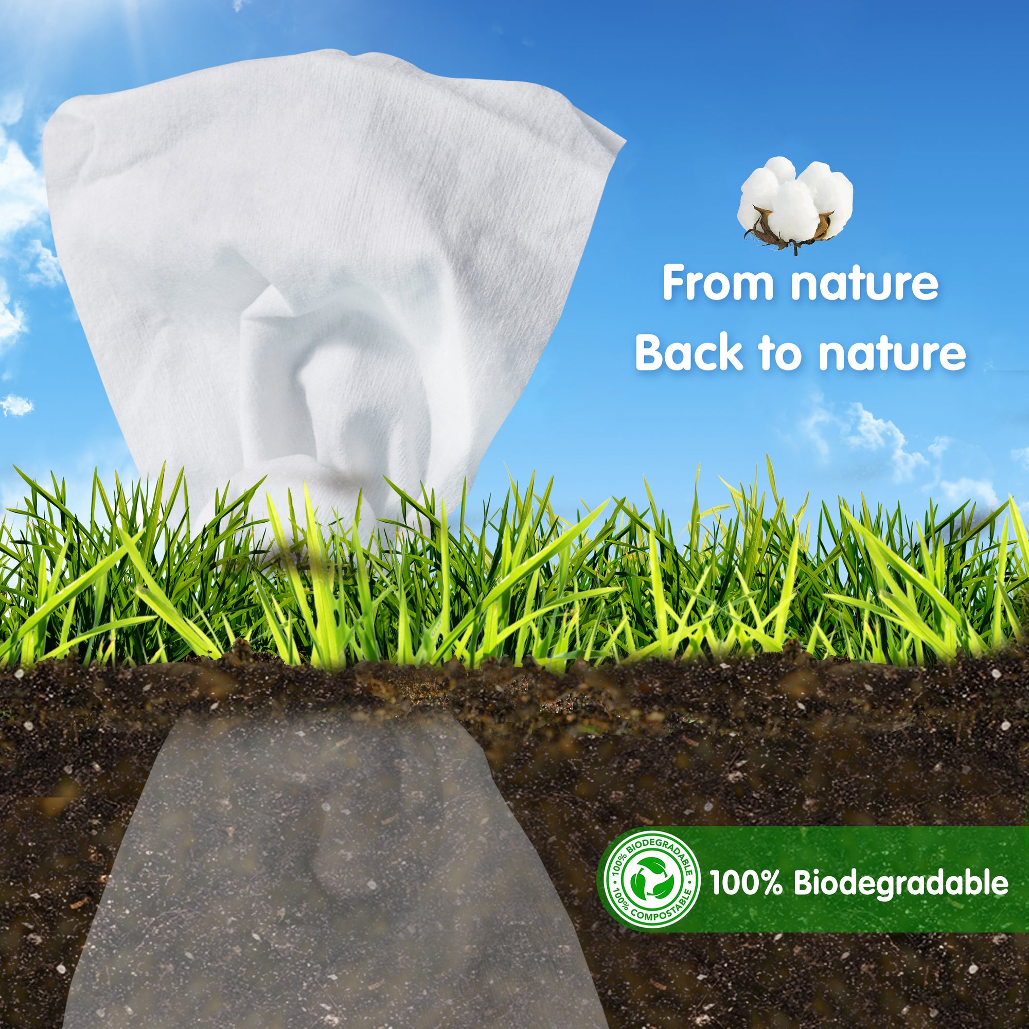 全棉棉柔巾旅行装 Cotton Tissue Travel Size, 20 Sheets/Pack